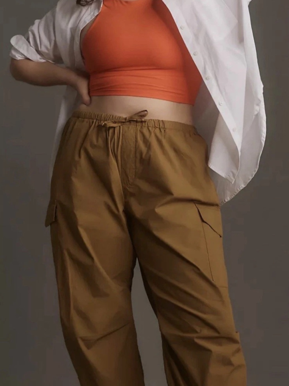 NWT Anthropologie size 1X utility pants in brown